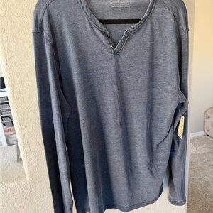 Lucky Brand Charcoal Henley Top